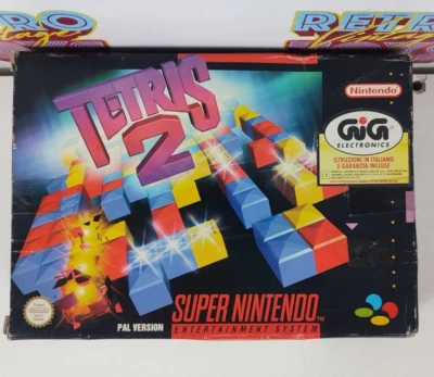 Tetris 2 Gig Pal Version super nintendo New MIB No Famicom 1995 Deadstock New - Image 1 of 4