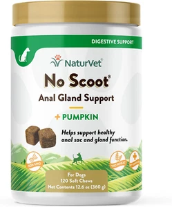 - No Scoot for Dogs - 120 Soft Chews - plus Pumpkin - Supports Healthy Gland & B - Picture 1 of 12