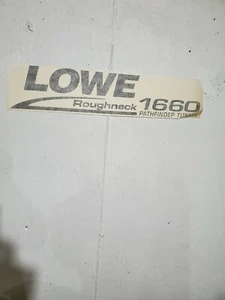 2 NUEVAS CALCOMANÍAS DE TÚNEL LOWE BOATS CUELLO RUGOSO VINILO NEGRO 1660 PATHFINDER, ENVÍO GRATUITO - Imagen 1 de 1