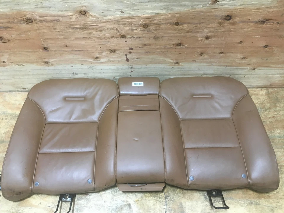 Audi A8 Quattro 2006 segunda fila asiento trasero cojín superior cuero tostado OEM+ Foto 1 de 4