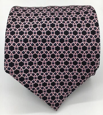 Corbata Stefano Ricci Luxury pura seda círculos geométricos hecha en Italia L: 62,25 Foto 1 de 4