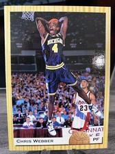 1993-94 Classic Draft Picks Chris Webber Rookie #1 MICHIGAN, GOLDEN STATE, KINGS
