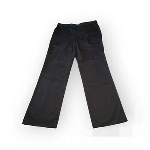 Edwards Cargo Pants Womens 18 UL Tall Black Flat Front Wide Leg NWT Work Wear - Picture 1 of 8