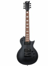 ESP Ltd EC-257 Black Satin 7-Saiter E-Gitarre Single Cut 