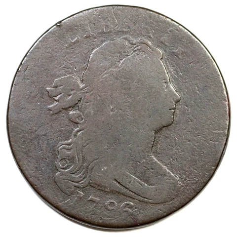 1796 S-99 R-5 Draped Bust Large Cent Coin 1c Cover