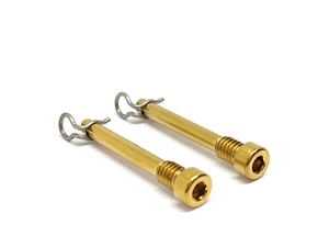 GOLD Titan Pad Pin Axle Retainer Clip Shimano Road Dura Ace Ultegra 105 GRX - Bild 1 von 2