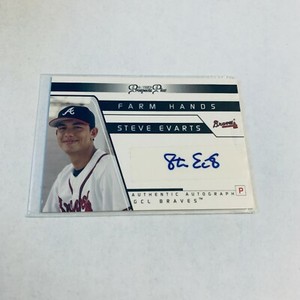 F83412 2006 Tri Star STEVE EVARTS Braves Auto