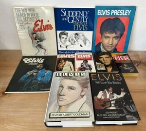 Lot of 10 Vintage Elvis Presley Paperback Hardcover Books Biography Photos - Picture 1 of 11