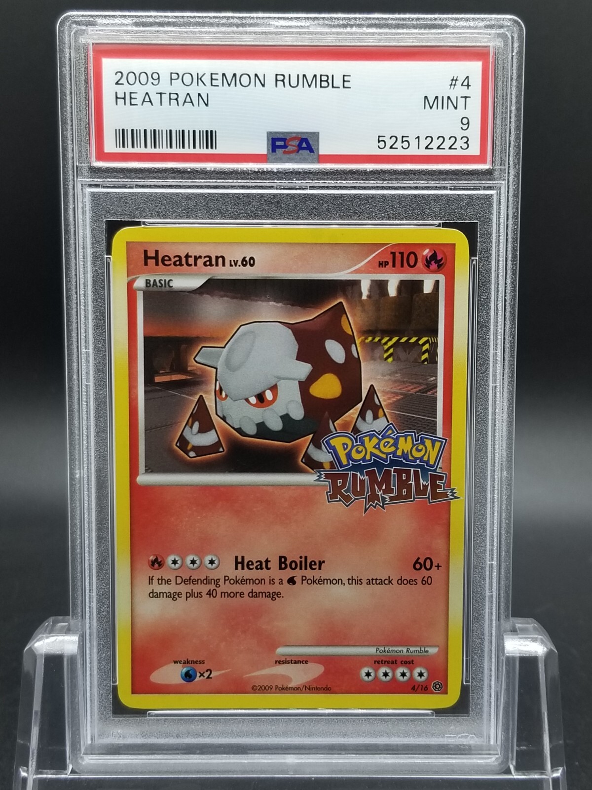 PSA 9 MINT Heatran Holo Promo Pokemon Rumble Pokemon Card 4/16 | eBay
