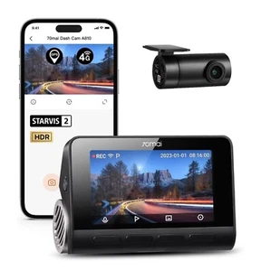 New 4K Dash Cam A810 with Starvis 2 IMX678,Dual HDR Cam,Built in GPS - Picture 1 of 9