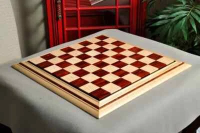 Signature Contemporary II Chess Board - Curly Maple / Cocobolo - 2.5" Squares - Image 1 of 4