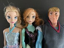 Disney Frozen Fashion Dolls Elsa Anna (Ice Skating) Kristoff Mattel 2012/13 Set