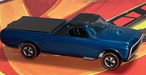 De colección Original Hot Wheels Redline Custom Fleetside 1968 Azul Aqua - Imagen 1 de 24