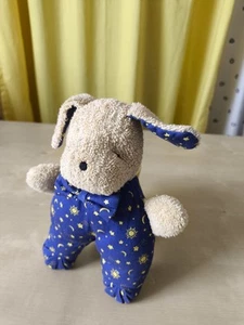 Gegu Plüsch Hase Hund Vintage Kuscheltier Gegu Selten blau Mond Sterne beige - Bild 1 von 12