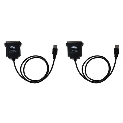 2X  Parallel Port DB36 LPT Printer USB Express Card Converter Adapter Black G3N6 - Image 1 of 4