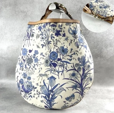 Bolso de hombro vintage Gucci floral Horsebit Multicolor Marrón Clutch de Foto 1 de 4