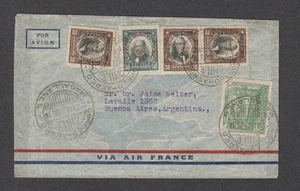 Chile 1936 airmail to Argentina attractive multi-frank Presidente issues - Picture 1 of 2