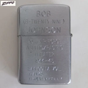 accendino ZIPPO vintage, 1978 - commemora un servizio di volantino B-29 seconda guerra mondiale - funziona benissimo - Foto 1 di 7