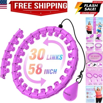 Aros Hula Circle con Peso para Adultos Pérdida de Peso, Aro Infinity Fit Talla Plus... Foto 1 de 4