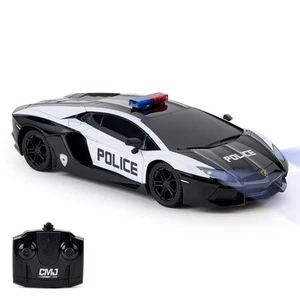 CMJ RC Cars: Lamborghini Aventador Police - 1:24 Scale, 2.4GHz, LED Headlights - Picture 1 of 10