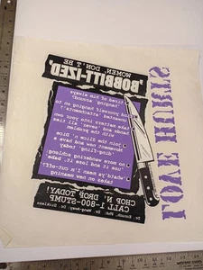 Vintage ( Iron -On / Heat Transfer) Lorena Bobbitt Joke - NT14 - Picture 1 of 1
