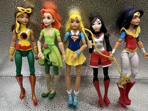 Lot of 5 DC Comics Super Hero Girl  Mattel Action Figure - Picture 1 of 7