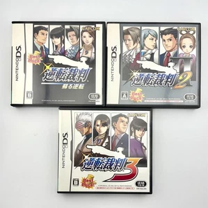 Phoenix Wright Ace Attorney Gyakuten Saiban Game Japan set Nintendo DS NDS - Picture 1 of 6