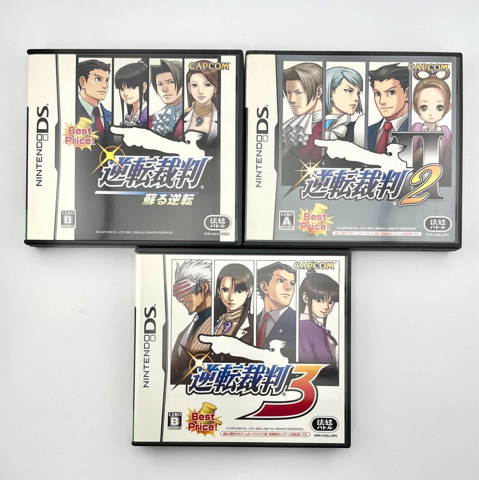Phoenix Wright Ace Attorney Gyakuten Saiban Game Japan set Nintendo DS NDS - Image 1 of 4