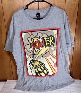 Obey Power Mens Medium Hip Hop Skate T-shirt XL Grenade Spray Can Rare Vintage - Picture 1 of 6