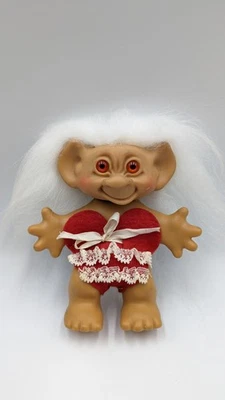 Muñeca Troll Wishnik Uneeda Vintage San Valentín 1968 Regalo Coleccionable Foto 1 de 3