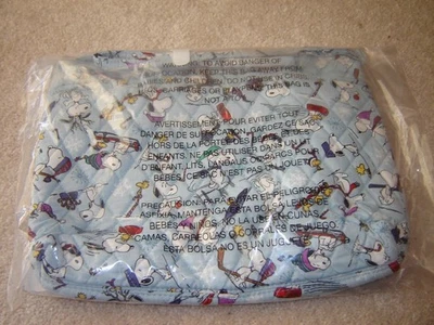 VERA BRADLEY large hipster SKI JUMP SNOOPY WINTER SKY peanuts NWT - Image 1 of 4
