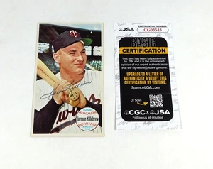 Tarjeta de béisbol firmada por Harmon Killebrew 1964 Topps Giant #38 Twins JSA Auto SKU - Imagen 1 de 2