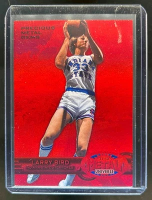 Gemas de metales preciosos Fleer Retro Larry Bird 2011-12 rojo #131/150 Foto 1 de 2