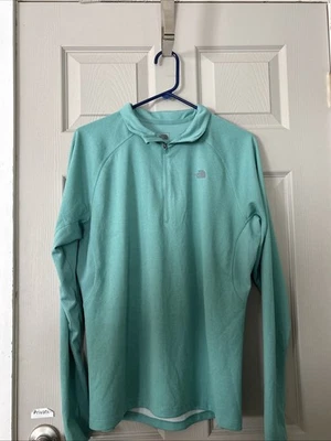 Pullover para mujer The North Face Flash Dry 1/4 cremallera Icy Aqua manga larga XL Foto 1 de 4