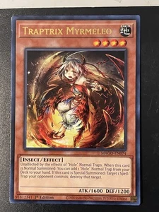 Traptrix Myrmeleo Maximum Gold Yugioh #MAGO-EN074 Rare - Picture 1 of 2