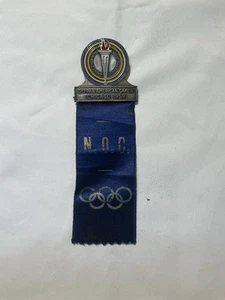 3rd PAN AMERICAN GAMES CHICAGO 1959 N.O.C. MEDAL WITH OLYMPIC RINGS - Picture 1 of 2