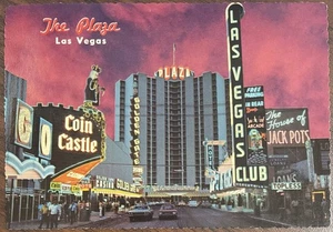 Las Vegas, Nevada The Plaza Union Plaza Hotel Fremont Street Postcard - Picture 1 of 2