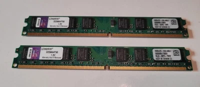 Kingston 4GB (2x2GB) DDR2 D25664F50 Arbeitsspeicher ; 9905429-038.A00LF - Bild 1 von 3