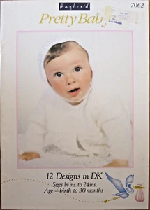 Hayfield 7062 PRETTY BABY 12 DK knit designs 20 pg booklet - Picture 1 of 8