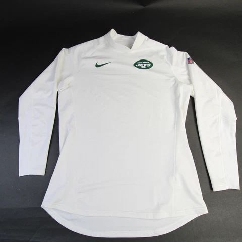 New York Jets Nike NFL On Field Apparel Dri-Fit Long Sleeve Shirt Men's Used Cover