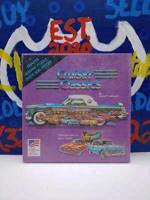 NEW Classic Cars Great American Puzzle Factory Cruisin Classics 500 Piece Puzzle - Image 1 of 4
