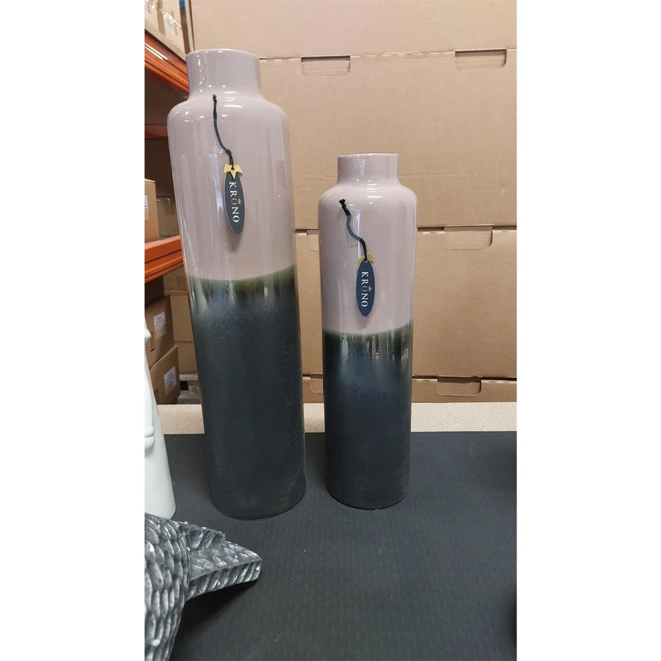 Tiziano Krono Vase Majesty grau/rose in 2 Größen - Bild 1 von 1