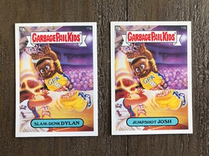 2006 Topps Garbage Pail Kids Slam Dunk Dylan #11a Jumpshot Josh #11B Kobe Bryant