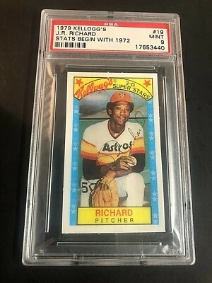 J.R. Richard 1979 Kellogg's Stats comienza con 1972 #19 PSA 9 como nuevo Astros POP 5 Foto 1 de 2