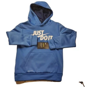 Nike Little Boy's Dri-FIT Honeycomb Logo Hooded Sweatshirt Shirt Sz 7 - Picture 1 of 2