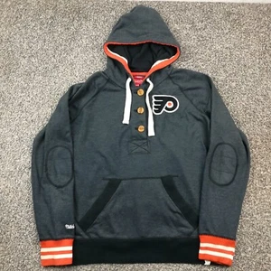 Philadelphia Flyers Hoodie Mitchell & Ness Vintage Hockey Sweatshirt Womens XL - Picture 1 of 13