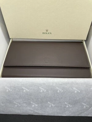 100% AUTÉNTICO NUEVO ROLEX 3 X SOPORTE RELOJ SILLÍN CUERO ESTUCHE Foto 1 de 3