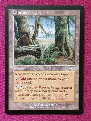 Magic The Gathering JUDGMENT KROSAN VERGE land card MTG - Image 1 of 2