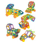 61x Magnetisches Baugebäude Bildungsblock Aufklären Puzzle Kinder Spielzeug