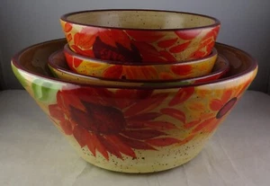 4 Pfaltzgraff Evening Sun Bowls Hand Painted HTF Retired - 2 Soup 2 Vegetable - Picture 1 of 5